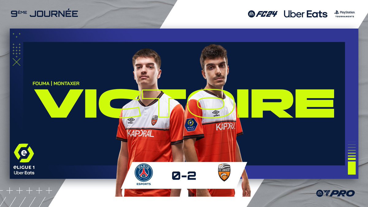 +3 points against @PSGeSports , next week LAN against @CF63_eSports ✈️ @fouma__ @CoachMookie_ @FCLorient @FCL_eSports