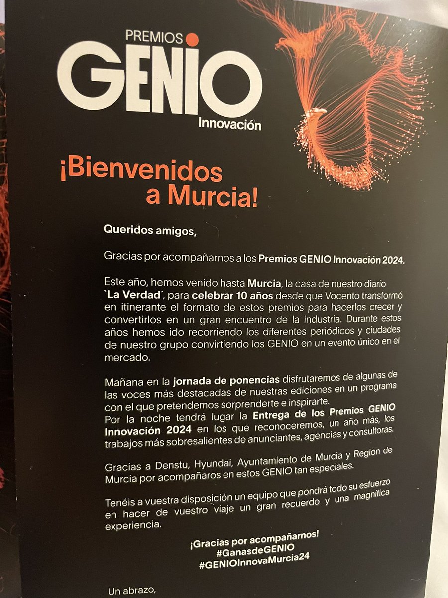 jpiedrahita's tweet photo. Arrancan con este cóctel cena en „El invernadero“
aqui en Murcia estos prestigiosos @PremiosGenio #PremiosGenio 2024 by @vocento con „la creme de la creme“ de mi sector publicitario. Tan importante este tipo de „reencuentros“ anuales con agencias de medios y sus anunciantes. Muchas gracias CM Vocento por esta visión (que otros publishers no tienen)