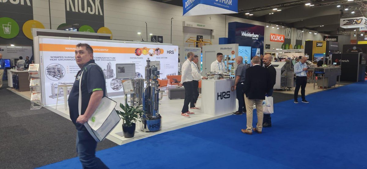 HRSHeatEx's tweet image. Our Oceania Team has been busy @Appex2024 at the stand E148! Drop by to meet us and discover how HRS innovative solutions transform #foodprocessing. We're here for the duration—don't miss out! #APPEX #EnergyMovesUs #heatexchangers #foodsystem
