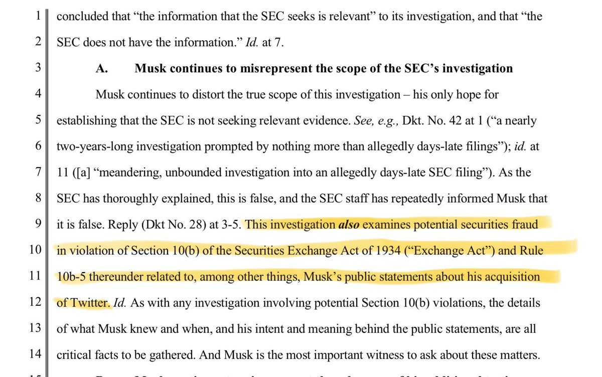 SEC filing. Looks like Musk is being investigated for securities fraud.