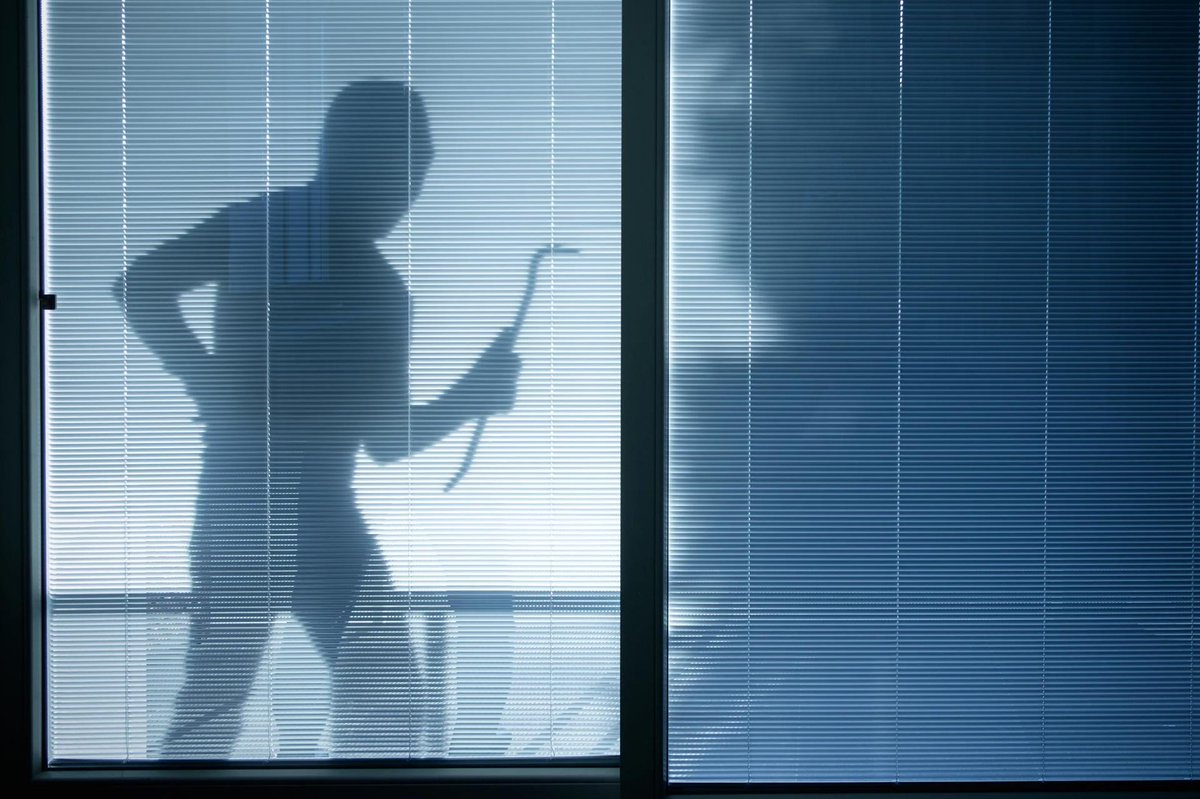How to Prevent Burglary: 10 Tips from a Burglar | HouseLogicThe silhouette of a burglar visible through window blinds. #BurglaryPrevention #HomeSecurity #SafetyTips #BurglarAlert #WindowBlinds #BreakInPrevention #ProtectYourHome #SecureYourSpace #StaySafeAtHome #PreventTheft