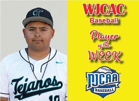 Gethse Ulloa of El Paso Community College was selected as the Western Junior College Athletic Conference's Baseball Player of the Week. A freshman right-hander,he fanned 10 batters while tossing a 2-hitter. Overall, he allowed just three opponents to reach base. #EPCCpride