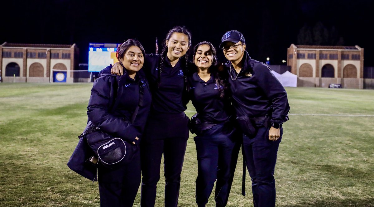 Big shoutout to our athletic trainers for everything they do to keep us healthy and happy! 🫶 Happy National Athletic Training Month to (r-l) Nikki Briones, Anouska Saraf, Sophia Nguyen and Daisy Martinez!