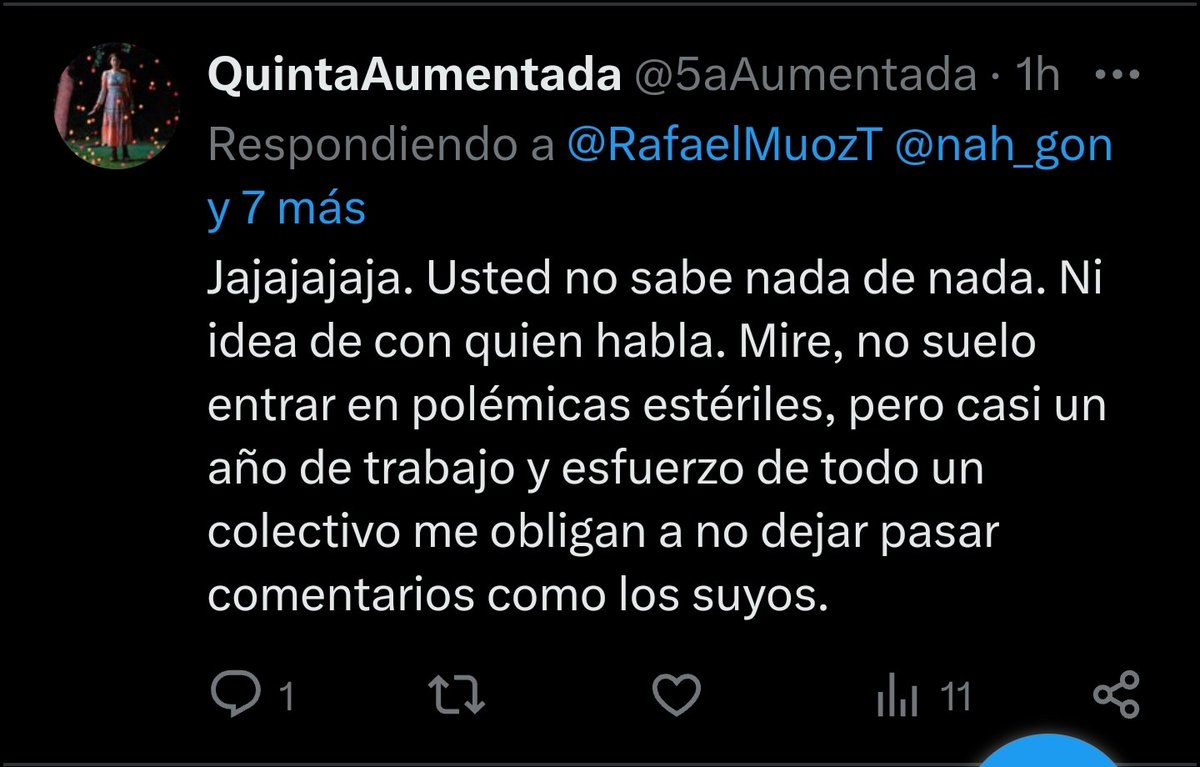 RafaelMuozT's tweet photo. @5aAumentada @javisl_ @nah_gon @Congreso_Es @luzseijo @belitagl @OscarClavell @beajimenez2023 @solcruzguzman Demasiado educado he sido con usted https://t.co/JLUd2NSR7R