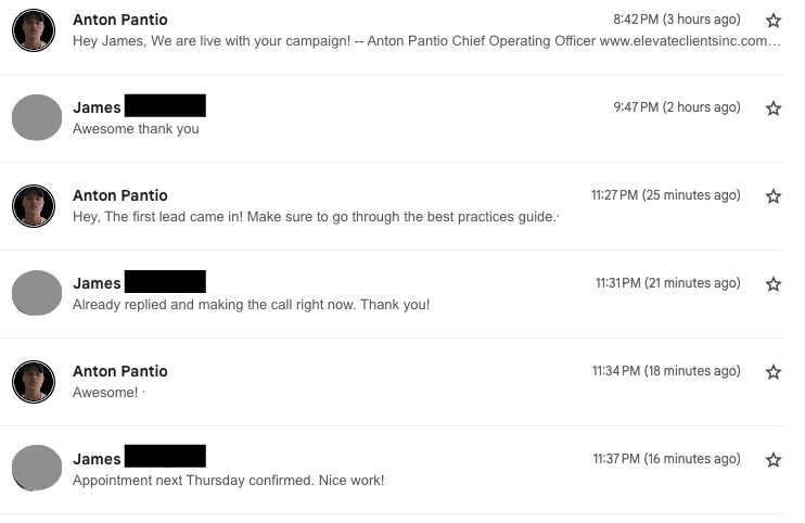 AntonPantio's tweet photo. Onboarded this client yesterday.

Campaigns started running this morning.

First walkthrough booked within 2 hours and 45 minutes. https://t.co/4dI3yJdEEm