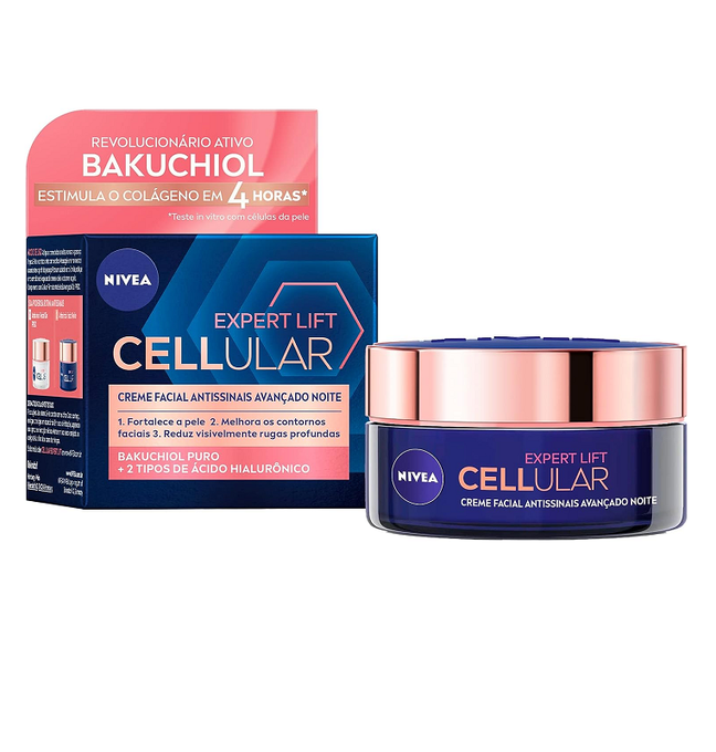 NIVEA Facial Cellular Expert Lift Antissinais Avançado Noite 50 ml (Pacote de 1)