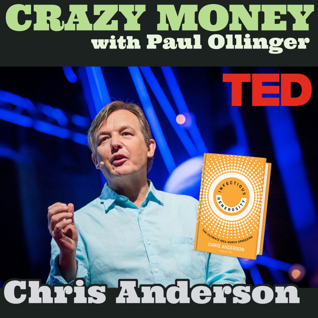 How does one of the most connected guys on the planet use his platform? By calling for a global movement of infectious GENEROSITY. Listen to TED's Chris Anderson make his case for kindness on this week's Crazy Money podcast link.chtbl.com/--c1O7L0