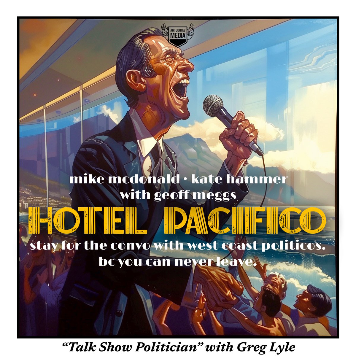 HotelPacificoBC's tweet image. 🏨🌄 This week Hotel Pacifico opens our doors to long-time politico, public policy researcher and public opinion pollster, @LyleGreg! We'll explore shifting attitudes and voter sentiment both in #BC and federally.

We’re your 5-star podcast destination for B.C. politicos. Join…