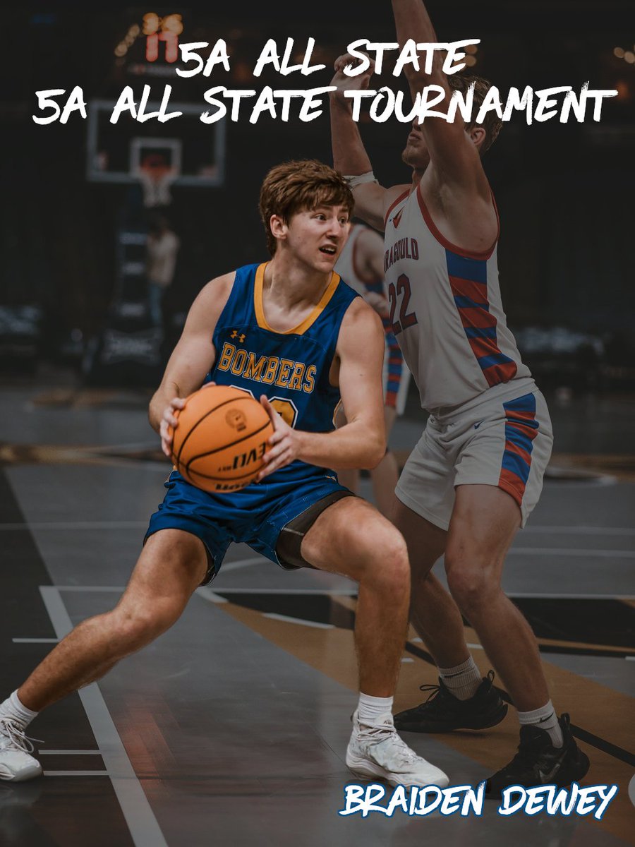 Congratulations to our own Braiden Dewey on being named to the 5A All State AND 5A All State Tournament Team! #OneBomber