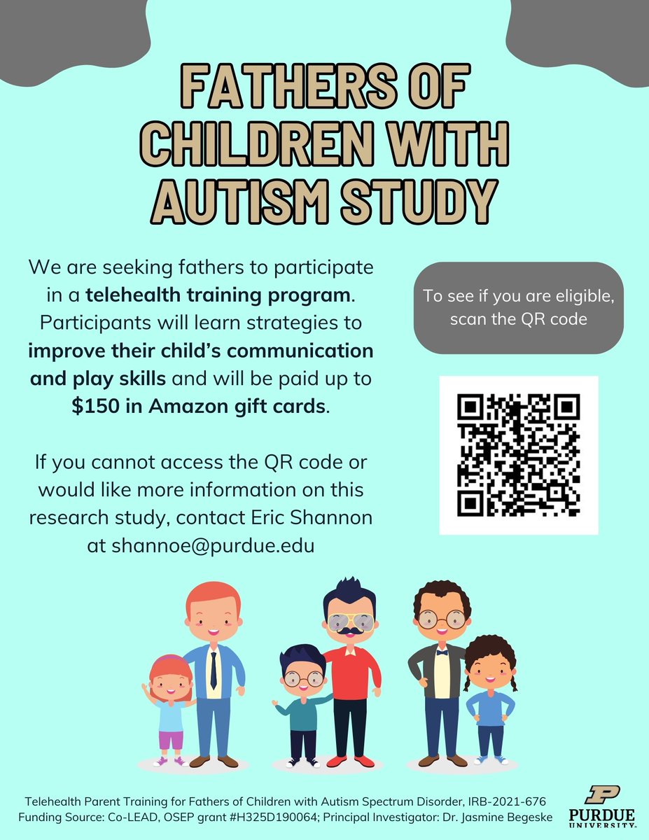 drmachalicek's tweet image. This dissertation study contributes to the small but growing body of literature examining father implemented play based naturalistic communication intervention for children with autism. Eric is one of our OSEP Leadership Doctoral Scholars (Project. CO-LEAD).