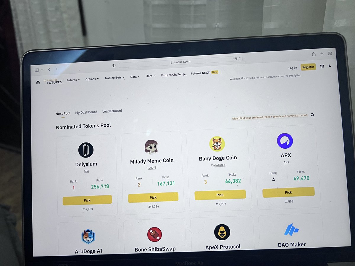 ⁦<a href="/babydoge/"></a>⁩ comunit go to the Binance page and vote babydogecoin to the next listing Binance Futures