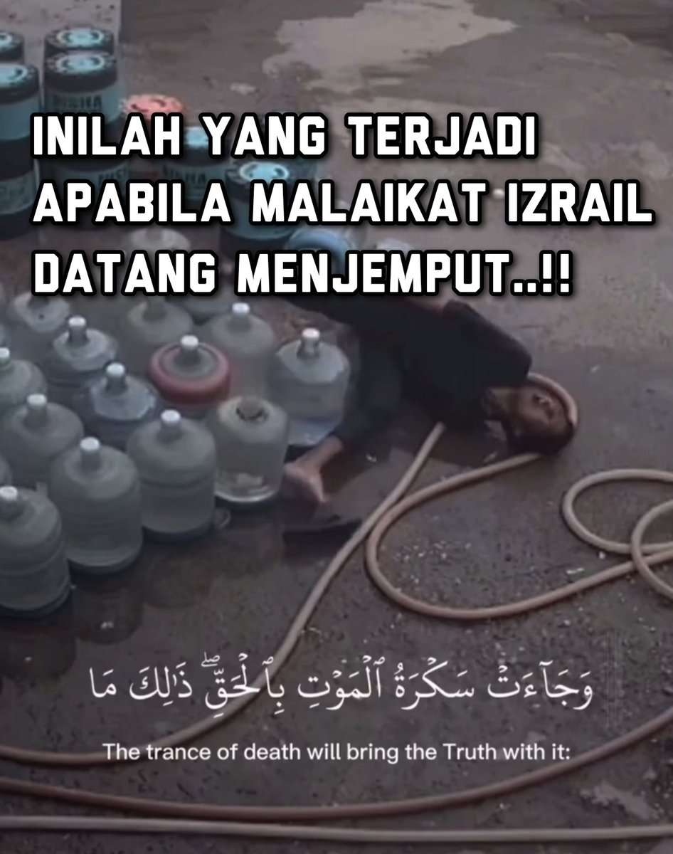 INILAH YANG TERJADI
APABILA MALAIKAT IZRAIL 
DATANG MENJEMPUT..!!

- A Thread -
