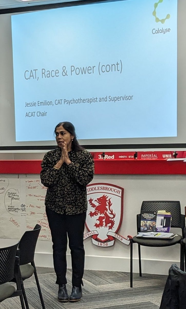 Great to be co-delivering CPD today with Jessie Emilion alongside @TEWV @TEWVCAT staff on behalf of @CatalyseC - with added @Boro vibes @jennysterland @SmithJak1 @Assoc_CAT