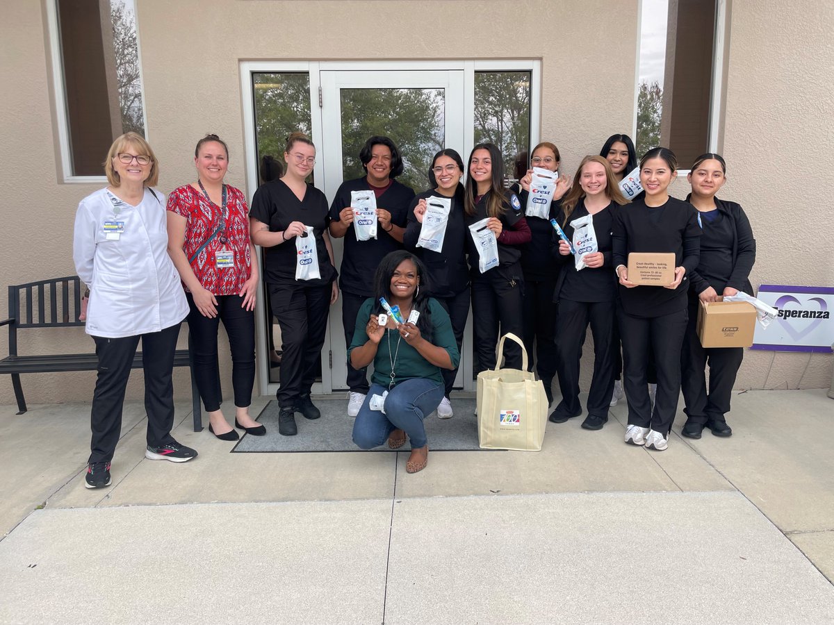 HOPEManatee's tweet photo. Thank you to Manatee Technical College Dental Assisting Program for donating over 70 dental kits for survivors and their children! We truly appreciate your partnership and generosity! https://t.co/VGs2IEpsSZ