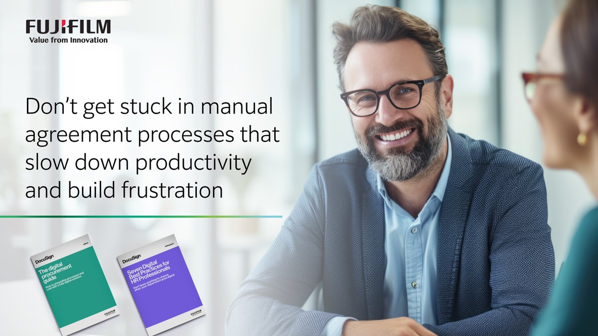 Achieve seamless, fast agreement. Explore DocuSign HR onboarding and Procurement for Local Government fujifilm.com/fbau/en/soluti… Visit our landing page for whitepapers, customer success stories, and more.