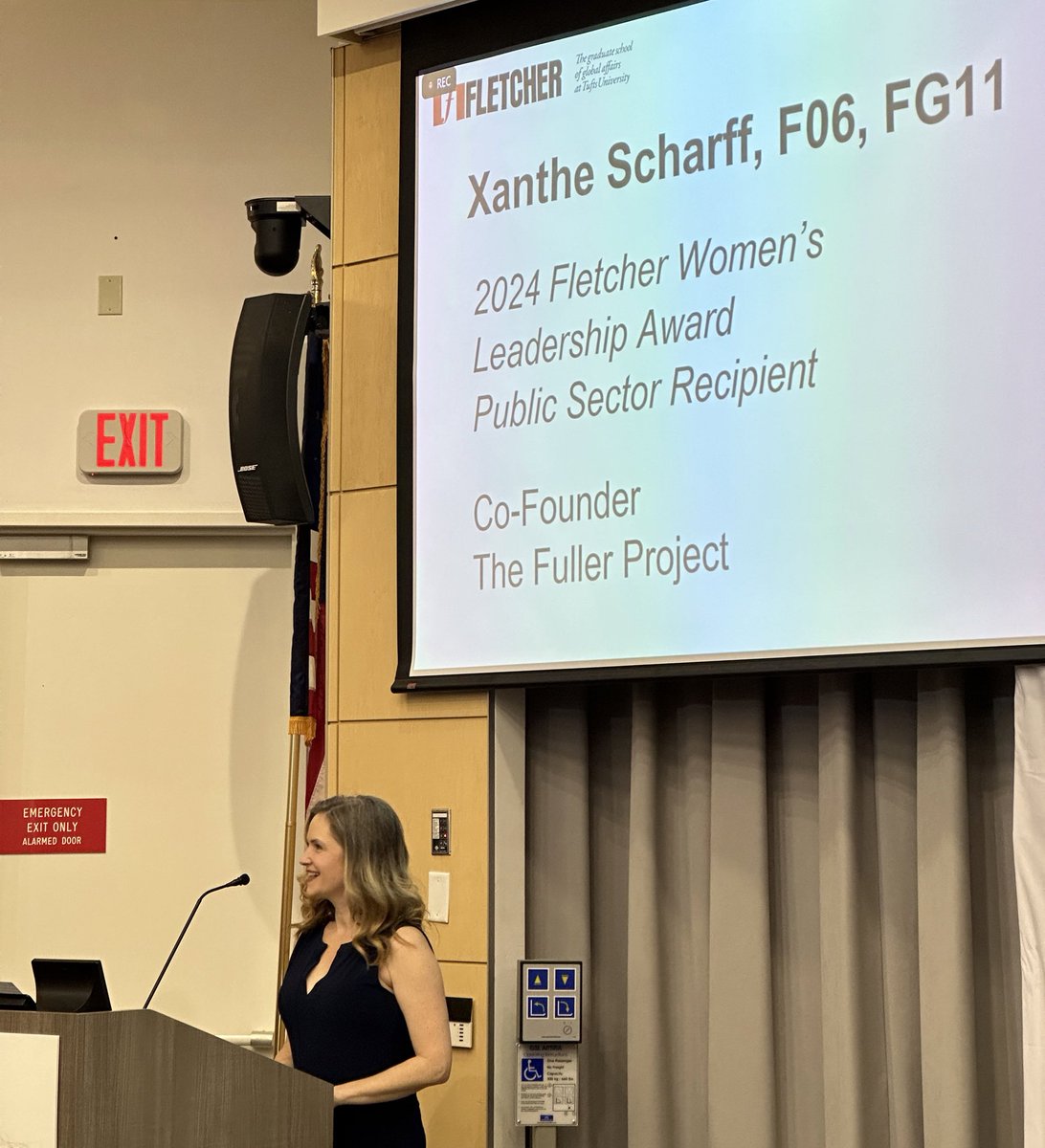 Gender & Intersectional Analysis (GAIA), Fletcher (@fletchergender) on Twitter photo The 2024 Fletcher Women’s Leadership Award - Public Sector Recipient is <a href="/XantheScharff/">Xanthe Scharff</a> of <a href="/FullerProject/">The Fuller Project</a>!
<a href="/FletcherSchool/">The Fletcher School</a> <a href="/TuftsUniversity/">Tufts University</a> The 2024 Fletcher Women’s Leadership Award - Public Sector Recipient is <a href="/XantheScharff/">Xanthe Scharff</a> of <a href="/FullerProject/">The Fuller Project</a>!
<a href="/FletcherSchool/">The Fletcher School</a> <a href="/TuftsUniversity/">Tufts University</a>