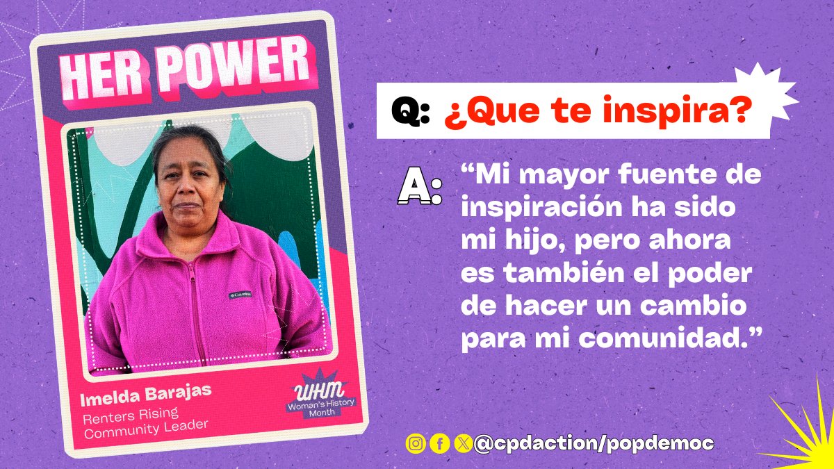 Rise, like Imelda!✊🏽

Imelda Barajas is a rising leader at <a href="/maketheroadct/">Make the Road CT 🦋</a> who is passionate about the fight against injustice and oppression. Read her interview about her dreams and inspiration as a movement leader on our IG!

#WomensHistoryMonth #MujeresPoderosas