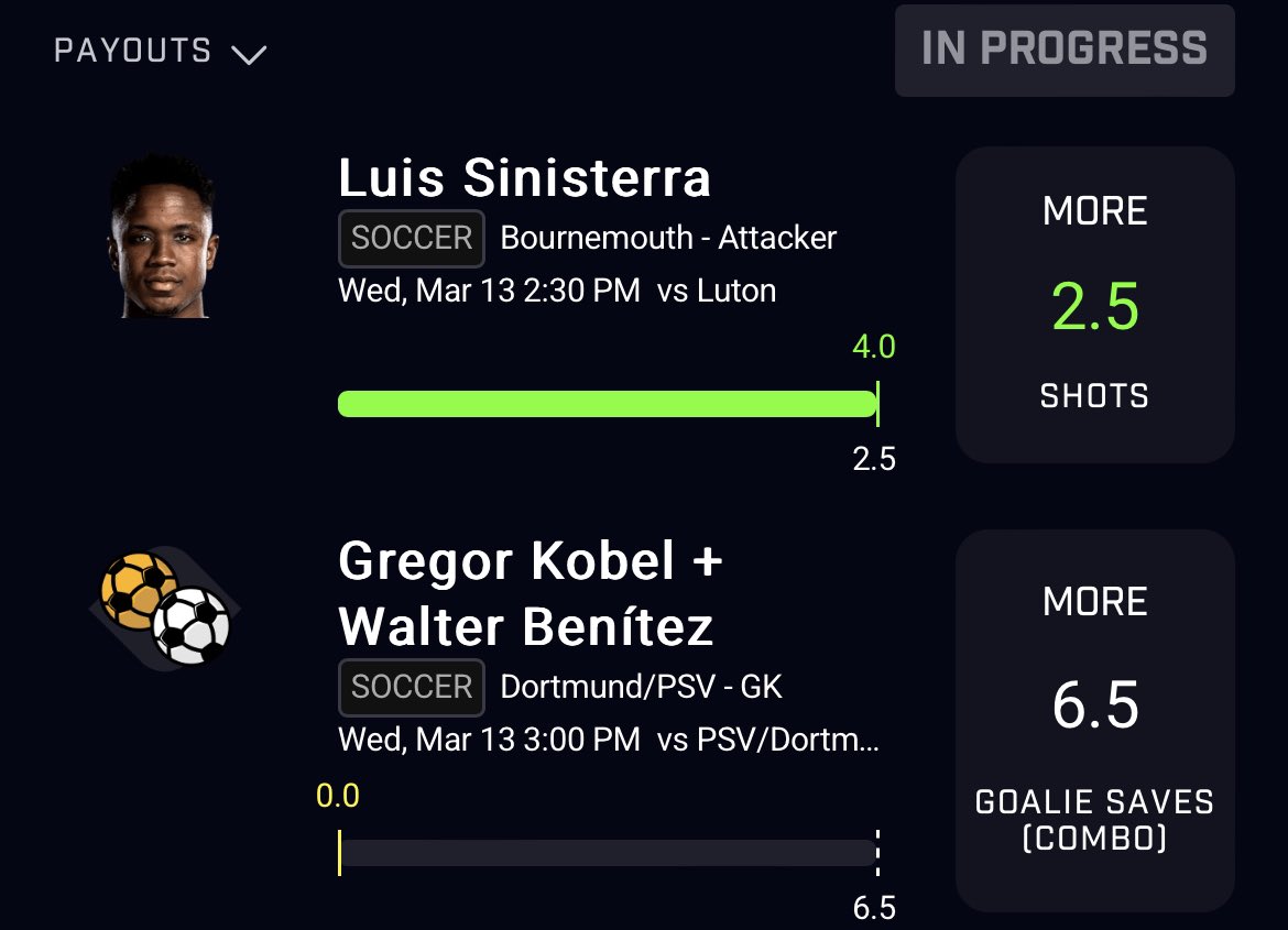 futone23's tweet photo. 🚨11/11🧹🧹🧹

MARTINEZ 2.5 ⭐️✅
Antoine semenyo 2.5 shots att ⭐️✅
Gundogan 1.5 shot ⭐️✅
Victor osimhen 0.5 sot  ⭐️✅
Saka 3.0🔥✅
Lozano 2.0🔥✅
Di Lorenzo 45.5🔥✅
Saliba 83.5🔥✅
Lino 1.5 shot att 🔥✅
Donyell malen 2.5 shot at🔥✅
Zambo anguissa 0.5 shot at🌶️✅
#PrizePick https://t.co/Pf680qGldX