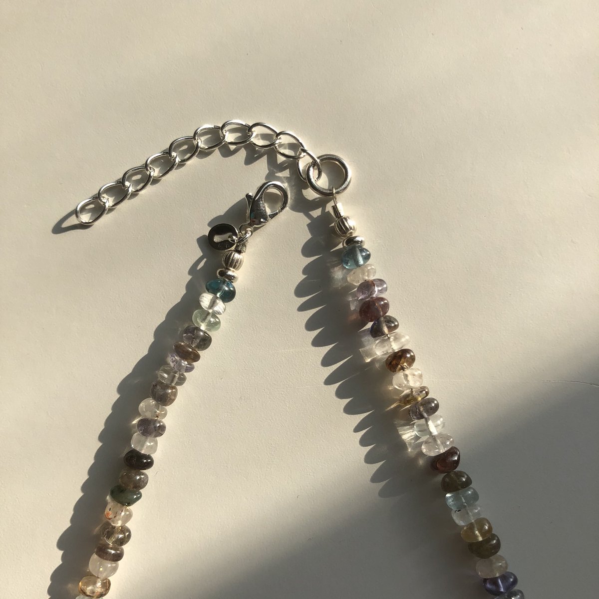 LS_Gems_Jewelry's tweet photo. Sneak peek of a new crystal necklace that’ll be dropping soon✨ 

This beauty is from a previous design, I’ve decided too bring back! The beads will be slightly different. As these are mixed crystals, they will all be individually unique✨#staytune https://t.co/cly8u2llA8
