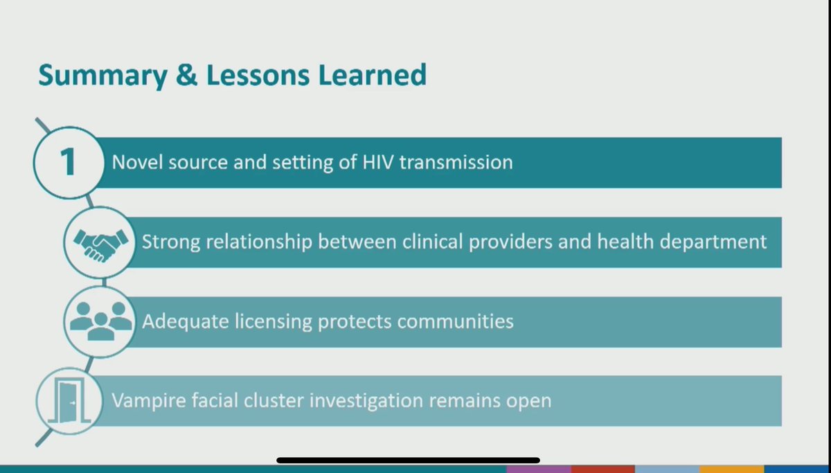 DocSteveTaylor's tweet photo. #VampireFacials as a rare cause of #HIV transmission
Who Knew?
New data presented at #CROI2024
Take home message,ensure cosmetic surgical centres are regulated and use sterilised equipment https://t.co/MiVcJoI989