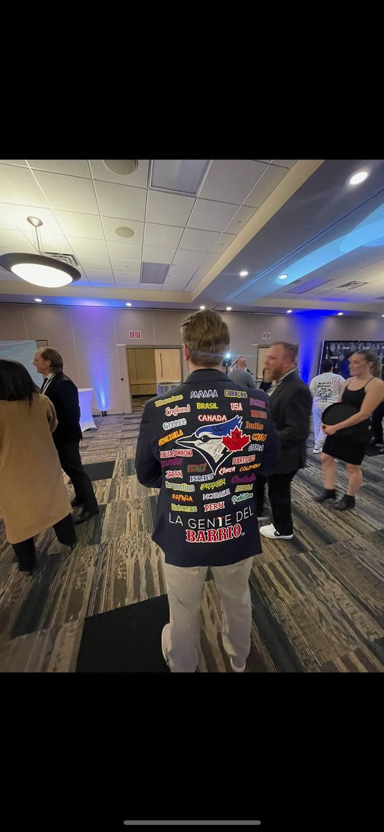 SparkleMommaOF2's tweet photo. @FAN590 hey! My nephew saw the homerun jacket at the Saskatoon kinsmen sports dinner and had the privilege of trying it on! https://t.co/2WzAjsEAAt