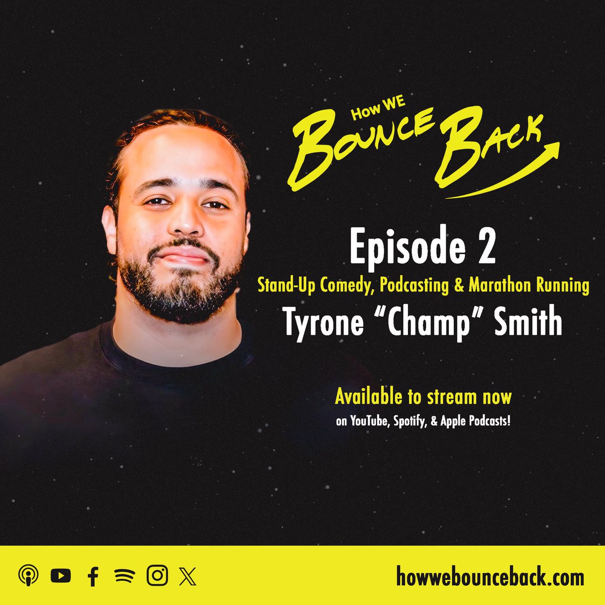 howwebounceback's tweet photo. Fellow podcaster, @tyswish92 of Player Won Podcast, talks through his 8-year journey in LA. Champ’s list of accomplishments is met with setbacks that never kept him down.

YouTube: https://t.co/iZAVx128qu

Spotify: https://t.co/vJRuaFvdQD

Apple Podcasts: https://t.co/9LL7POtUDR https://t.co/aAMVFdAGCG