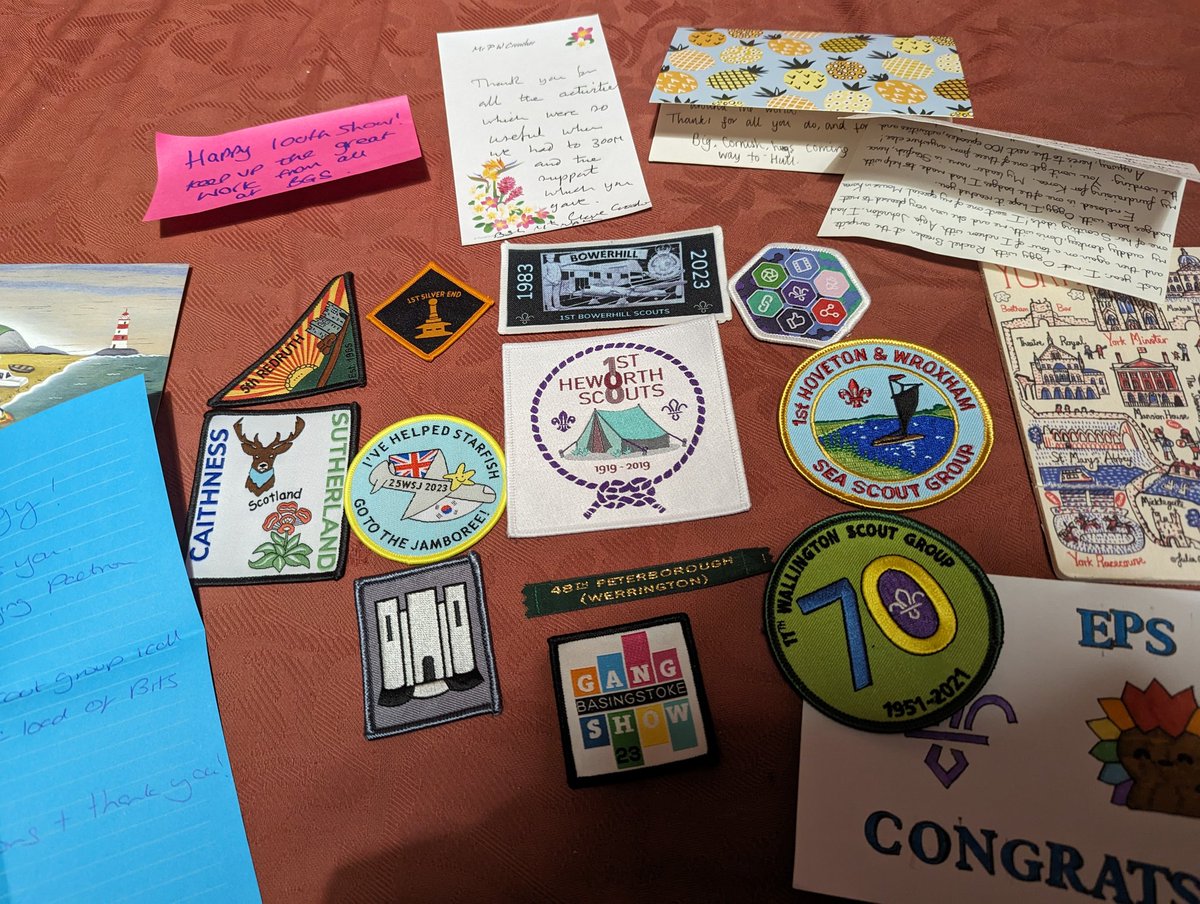 In awe of the kind letters and badges you've been sending for our 100th episode and adding to the jumpsuit. Don't forget to send yours in soon! scoutadelic.com/contact-us/