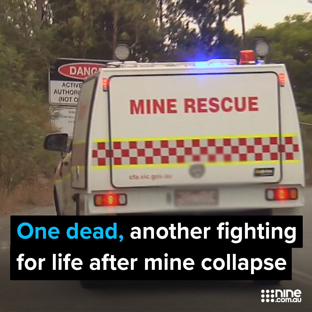 #BREAKING: A man who was one of two miners trapped hundreds of metres underground after a gold mine collapsed in Victoria has died, while his 21-year-old coworker fights for life.

DETAILS HERE: nine.social/Bgp