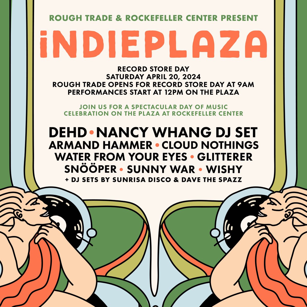 New show: Indieplaza in New York, a free festival brought to you by Rough Trade on April 20. RSVP at link.dice.fm/indieplazaRSD