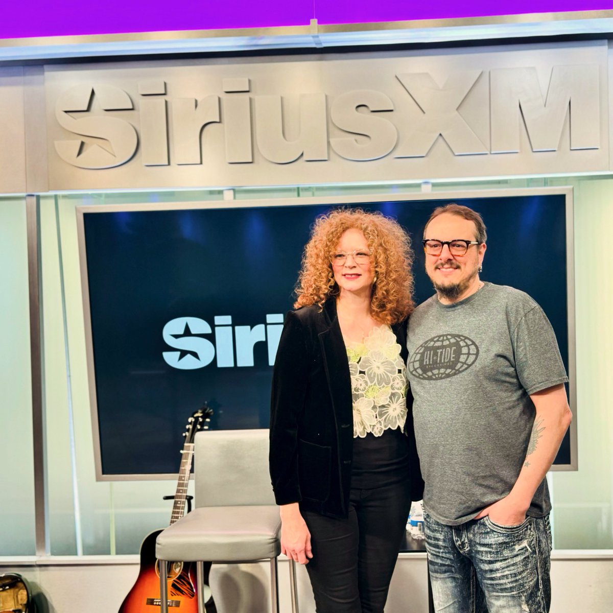 My office today. Thanks for inviting me and the Dark Shadow Recording team up to the #NYC @SIRIUSXM house for a chat today, @siriusbluegrass Joey Black! . (Please say it won’t be 20 years between this and the next in person visit.) . #NewMusic