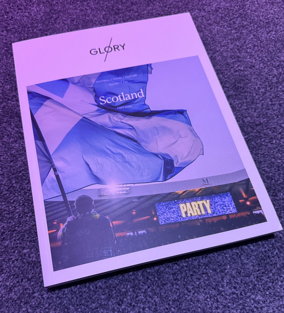 aFootballMan's tweet image. Just arrived. As beautiful as ever but surely the heaviest copy of @glorymag_ ever?