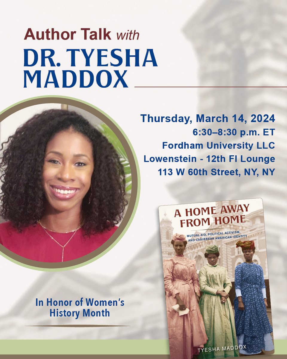 Join me tomorrow!   
March 14th  
6:30–8:30pm ET  
Fordham University Lincoln Center Campus — 12th Fl Lounge, Lowenstein Building (113 West 60th St, NY, NY 10023) 
Register: cornelluniversity.imodules.com/NYCCAUTHORTALK…
Apps &amp; Beverages provided 
Book copies will be available for purchase and signing