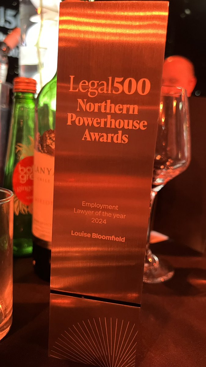 Tonight was fun at the @thelegal500 Northern Powerhouse #L500Awards #ukemplaw