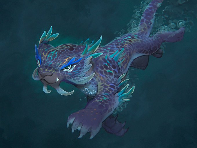 「swimming underwater」 illustration images(Latest)