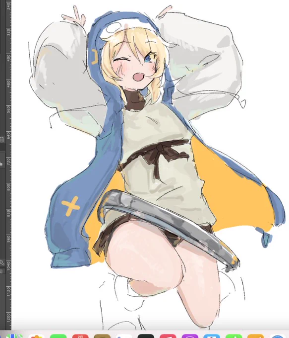 2年前くらいに描いた新鰤の落書きスクショ発掘した 