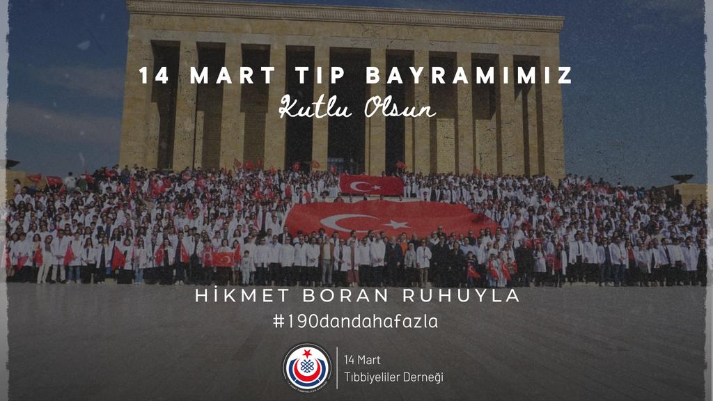 Tıbbiyeli Hikmet Boran ve beraberindeki tıbbiyelilerin direnişlerinden bize miras kalan 14 Mart Tıp Bayramımız kutlu olsun. Hikmet Boran ruhuyla bugün #190dandahafazla'yız