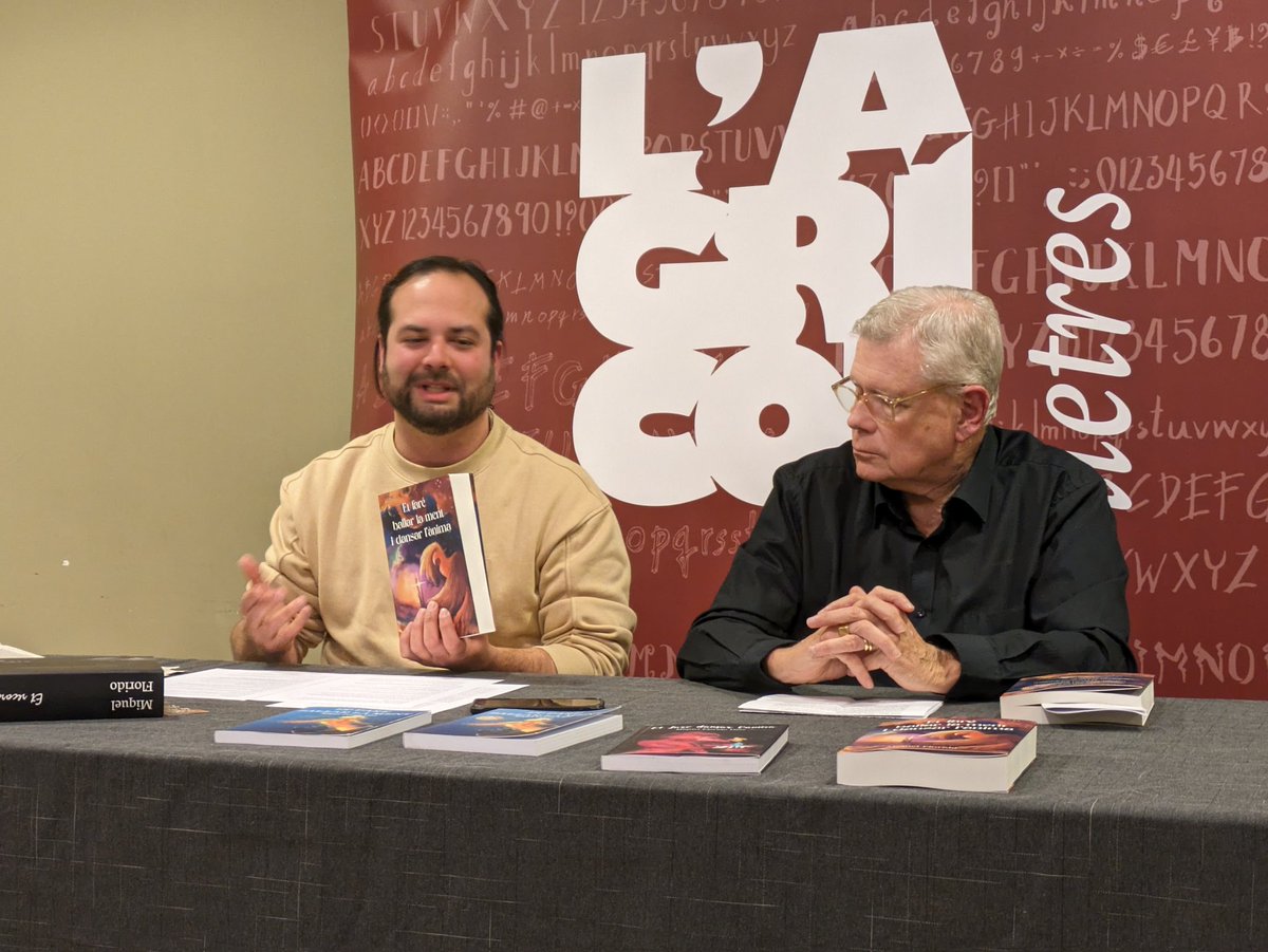 @agricol1876 hem acollit la presentació dels llibres Et faré ballar la ment i dansar l’ànima i MUSA: Anatomia d’un enamorament, de Miquel Florido, de Crisol Edicions @Et_Recordare . @JaumeMarfany ha glossat l'obra i ha comptat Josep Tort, @miquelcartro i @AnnaRuizMestres