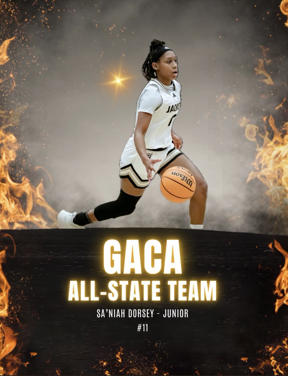 Congratulations to our very own @SaNiahDorsey3 for making the GACA All-State Team! 💛🐝🖤