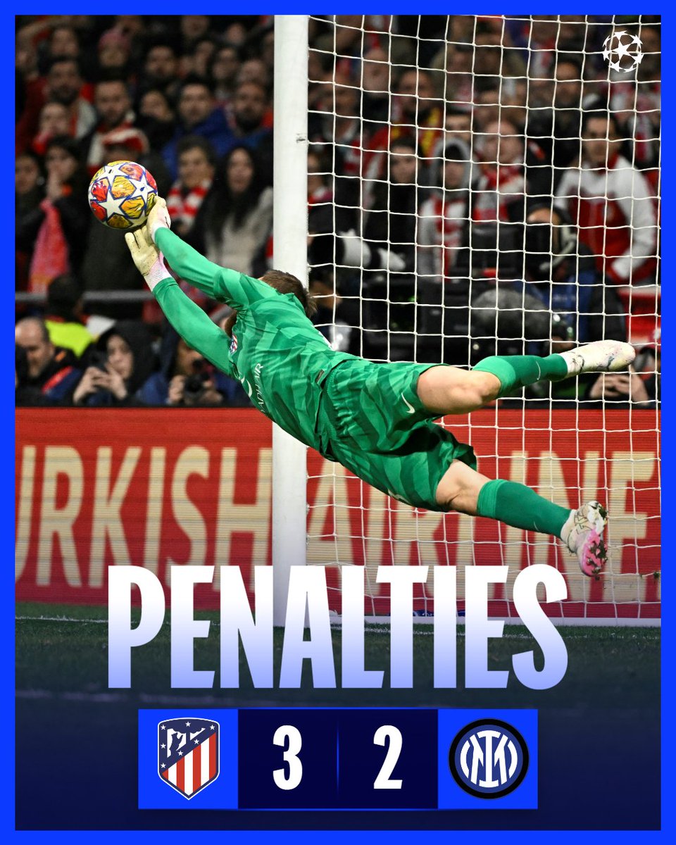 Oblak the hero for Atleti ❤️🤍

#UCL