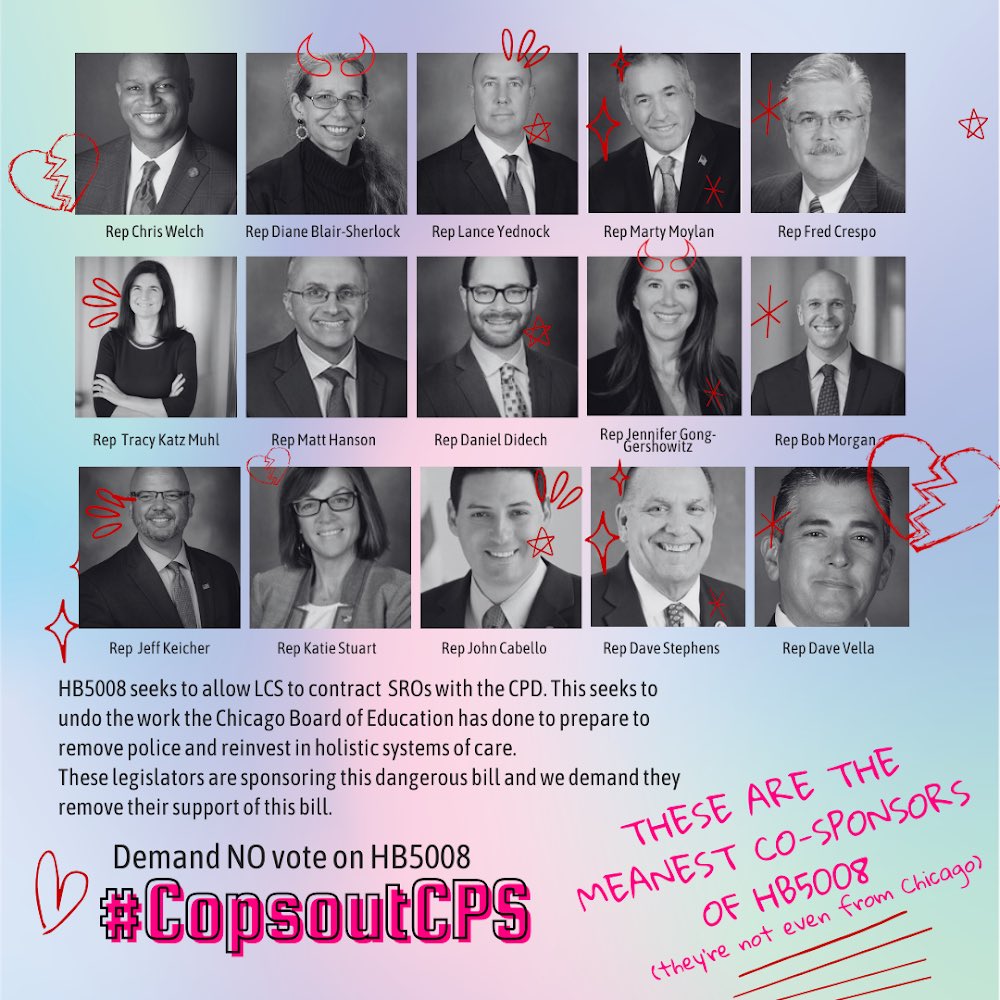 Young people have fought at the city level to see real investment in their schools by demanding SROs be removed & replaced with healing resources. HB5008 seeks to undo the work the CBOE has done to prepare to remove police and reinvest in holistic systems of care.