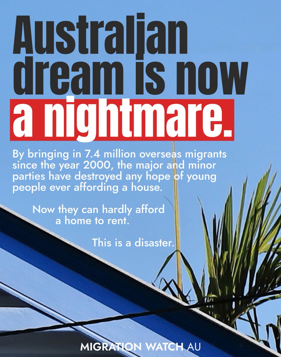 Why are we putting migrants before our own young people? Australia's housing crisis is ruining lives, and it's caused by one thing: politicians.