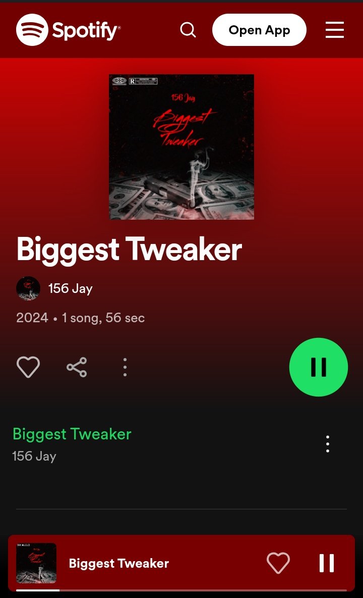 'Biggest Tweaker' Out Now Everywhere🦈🔥🔥🔥 #spotify #upnext #nowplaying #streamit #nowornever #musicpage