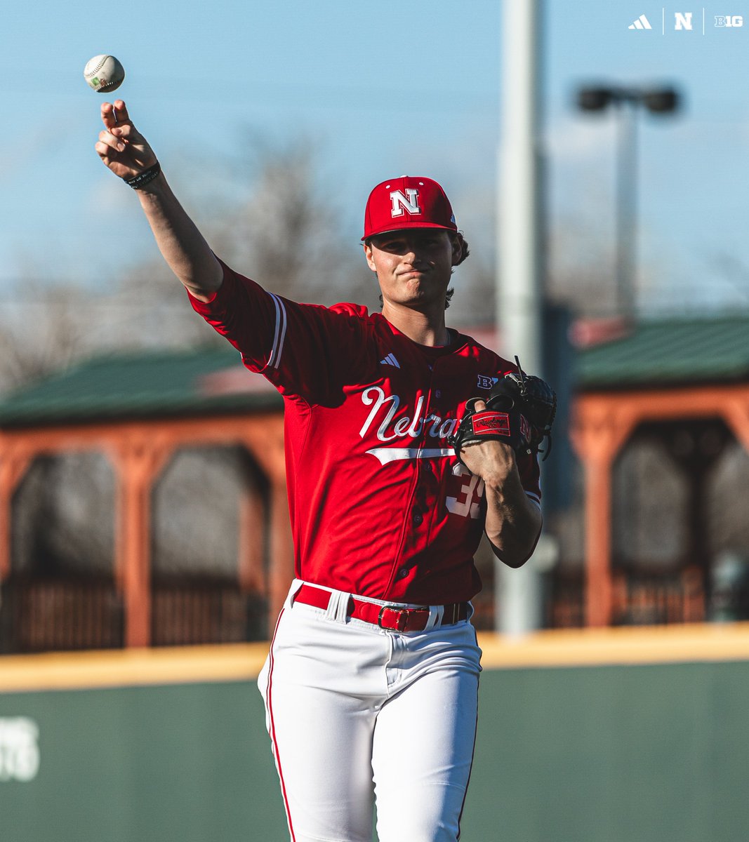 HuskerBaseball's tweet photo. First career start as a Husker. ✅ https://t.co/39TXtcBg2B