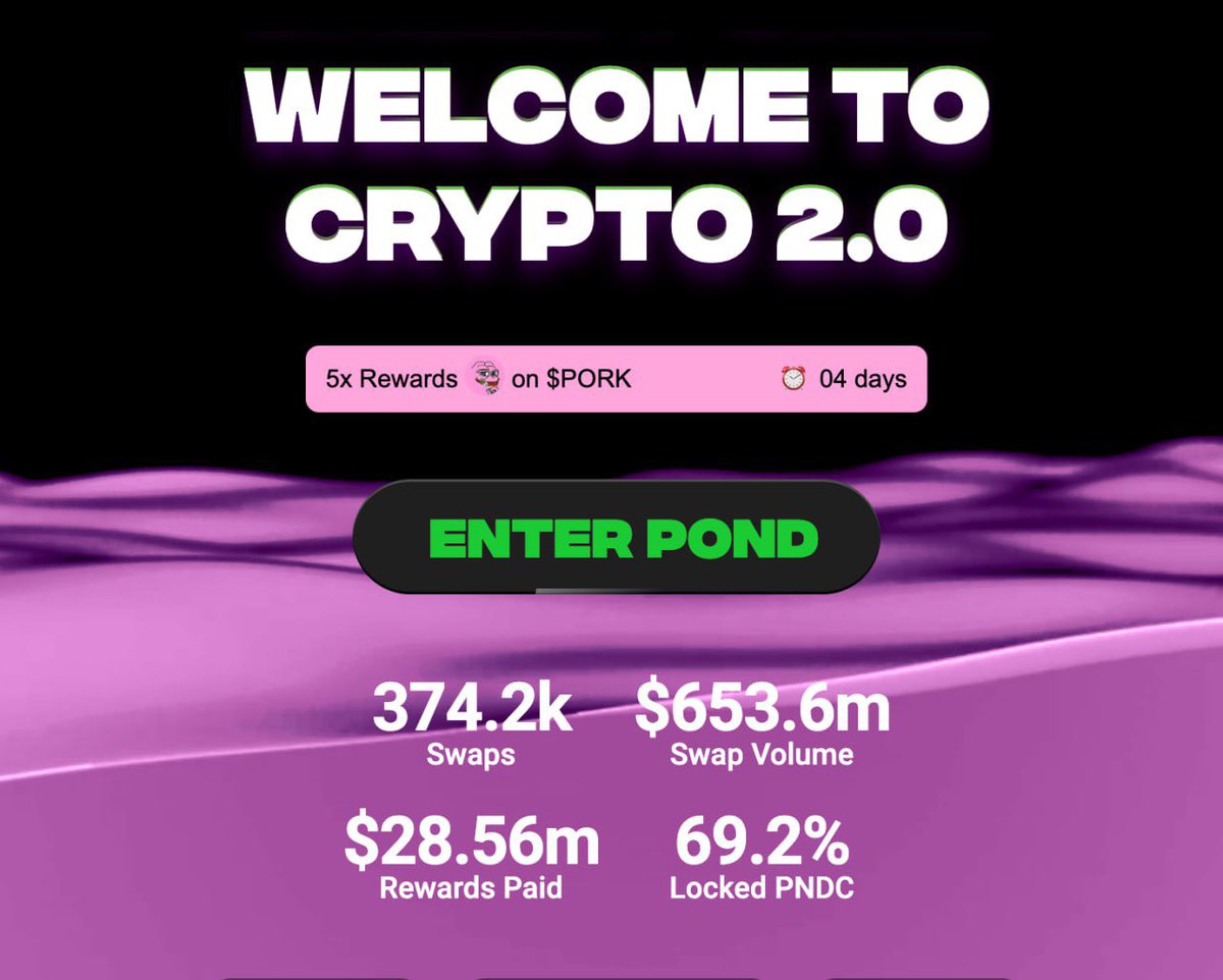 Greetings friends! 💚 We are already coming up on nearly $30M in user rewards claimed! 😮 5X REWARDS on $PORK | @PorkCoinETH are now LIVE on Pond0x.com… 🐷 Ends 3/17 @ 11:59PM EST aka St. Patrick’s Day… 🍀🍀🍀🍀🐷🍀🍀🍀🍀 Are you ready for the lucky day?! 🤫