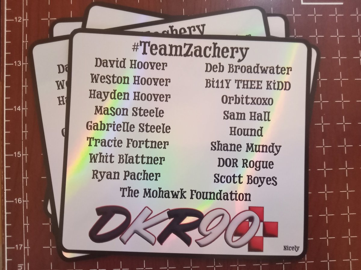 #TeamZachery #DKR90 #Partners