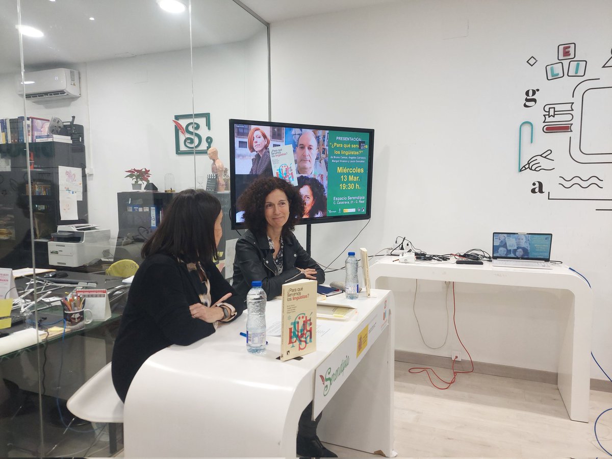 Laura (@lpez_laura) on Twitter photo Muchísimas gracias a todos los que habéis venido hoy a la presentación de nuestro libro 📚"¿Para qué servimos los lingüistas?"<a href="/CatarataLibros/">Libros Catarata</a> y a <a href="/Serendipia_CR/">Serendipia Librería & Editorial</a> por dejarnos su espacio para hacerlo
El evento entero lo tenéis aquí👇<a href="/HispanicasUCLM/">Hispánicas UCLM</a> <a href="/AEEUCLM/">Asociación de Estudiantes de Español de la UCLM</a>
youtube.com/live/blAv7HXot… Muchísimas gracias a todos los que habéis venido hoy a la presentación de nuestro libro 📚"¿Para qué servimos los lingüistas?"<a href="/CatarataLibros/">Libros Catarata</a> y a <a href="/Serendipia_CR/">Serendipia Librería & Editorial</a> por dejarnos su espacio para hacerlo
El evento entero lo tenéis aquí👇<a href="/HispanicasUCLM/">Hispánicas UCLM</a> <a href="/AEEUCLM/">Asociación de Estudiantes de Español de la UCLM</a>
youtube.com/live/blAv7HXot…