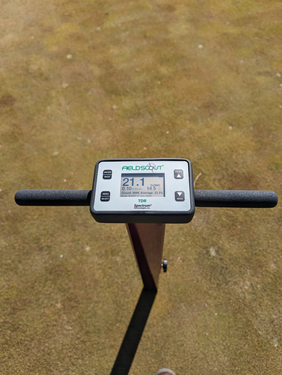 Love it when a new toy shows up. Will be monitoring moisture very carefully with temps reaching nearly 20C in the coming days and no irrigation yet.