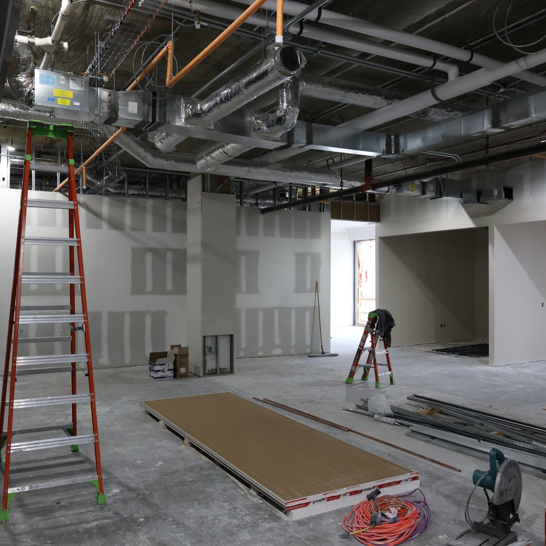 KSUCollegeofEd's tweet photo. 🚧 Step inside the future of education with a sneak peek at the brand new Bluemont Hall 1st Floor Construction! 🔨 #BluemontHall #ConstructionZone #InnovationInTheMaking https://t.co/gD1IidFnI2