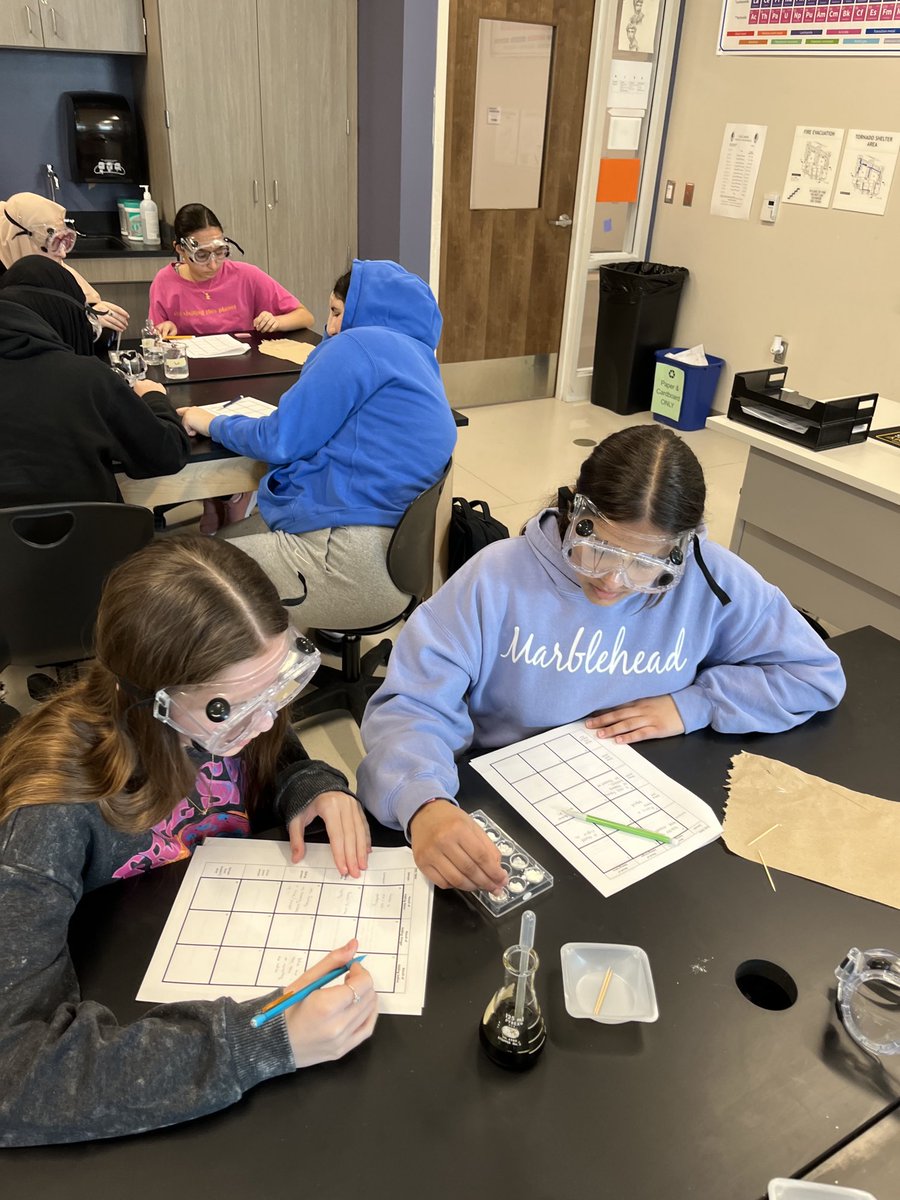 EdMK32's tweet photo. Who did it? We used our knowledge of the properties of matter to ‘solve’ crimes. Great day in physical science!! 🧡🖤🦅 https://t.co/jI4A5oBugs