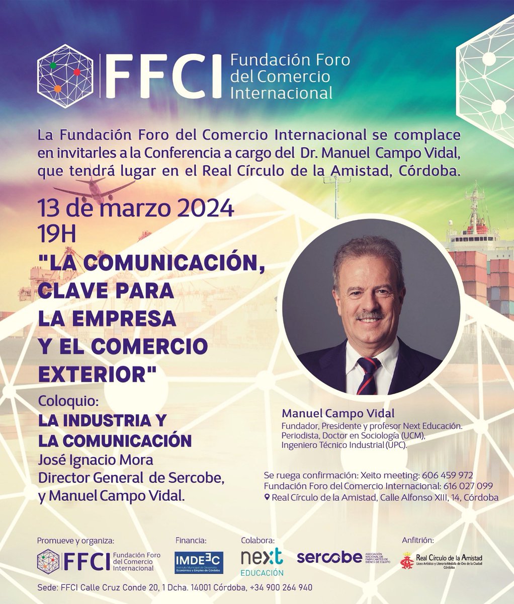 Después de escuchar al Maestro de la Comunicación @manuelcampovidal me quedo con varios aspectos claves para saber COMUNICAR:
1. No improvisar 
2. Escuchar
3. Ordenar el discurso 
4. Generar confianza/credibilidad.